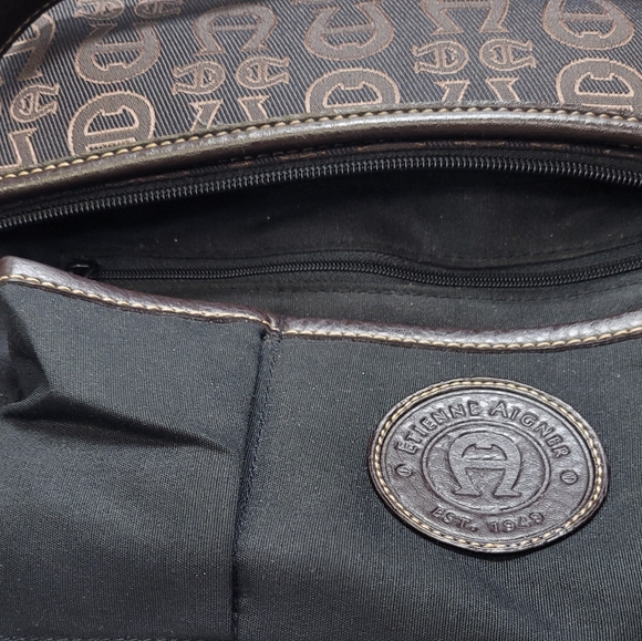 ETIENNE AIGNER BROWN PURSE EUC - Picture 10 of 13